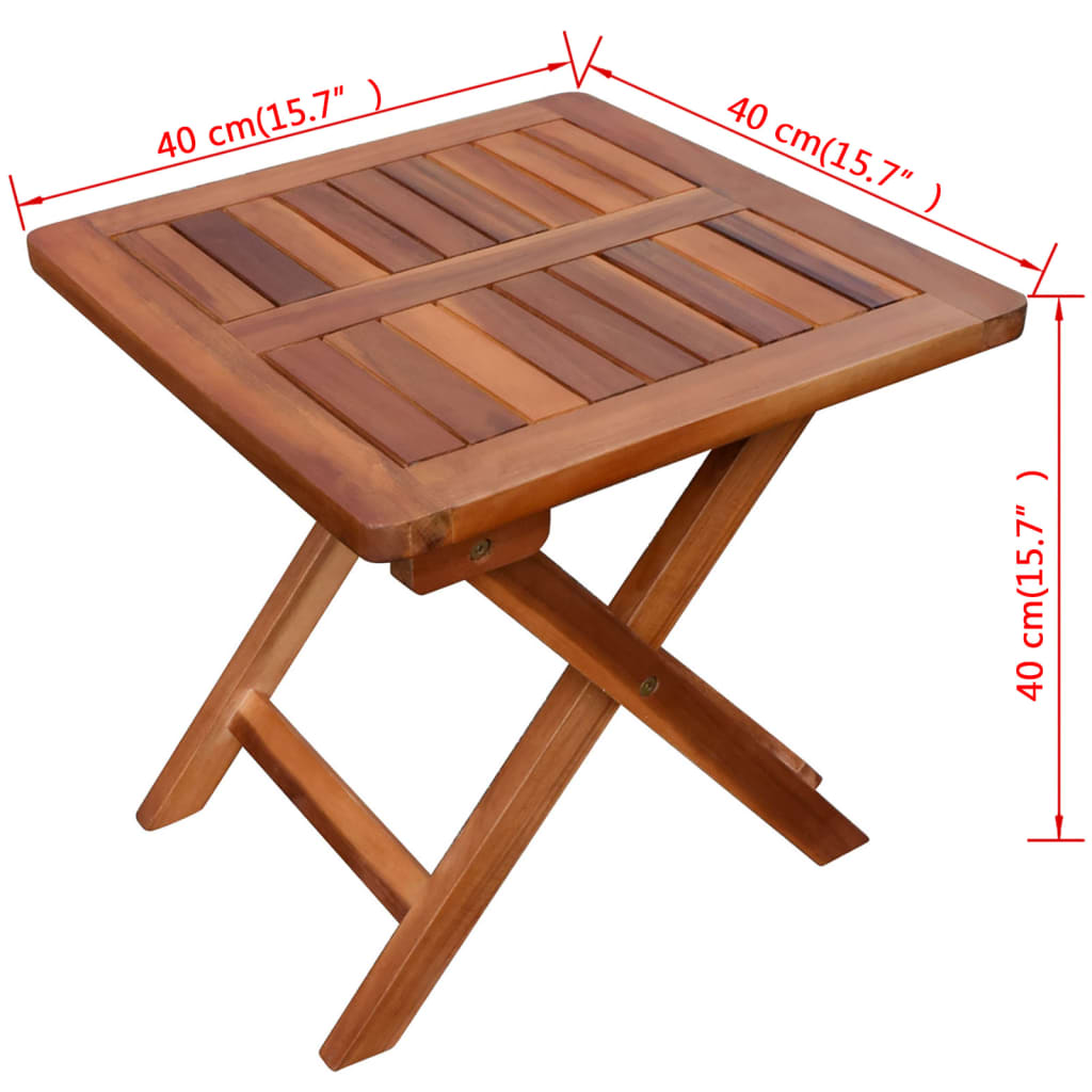 Ligbedden 2 st met tafel massief acaciahout