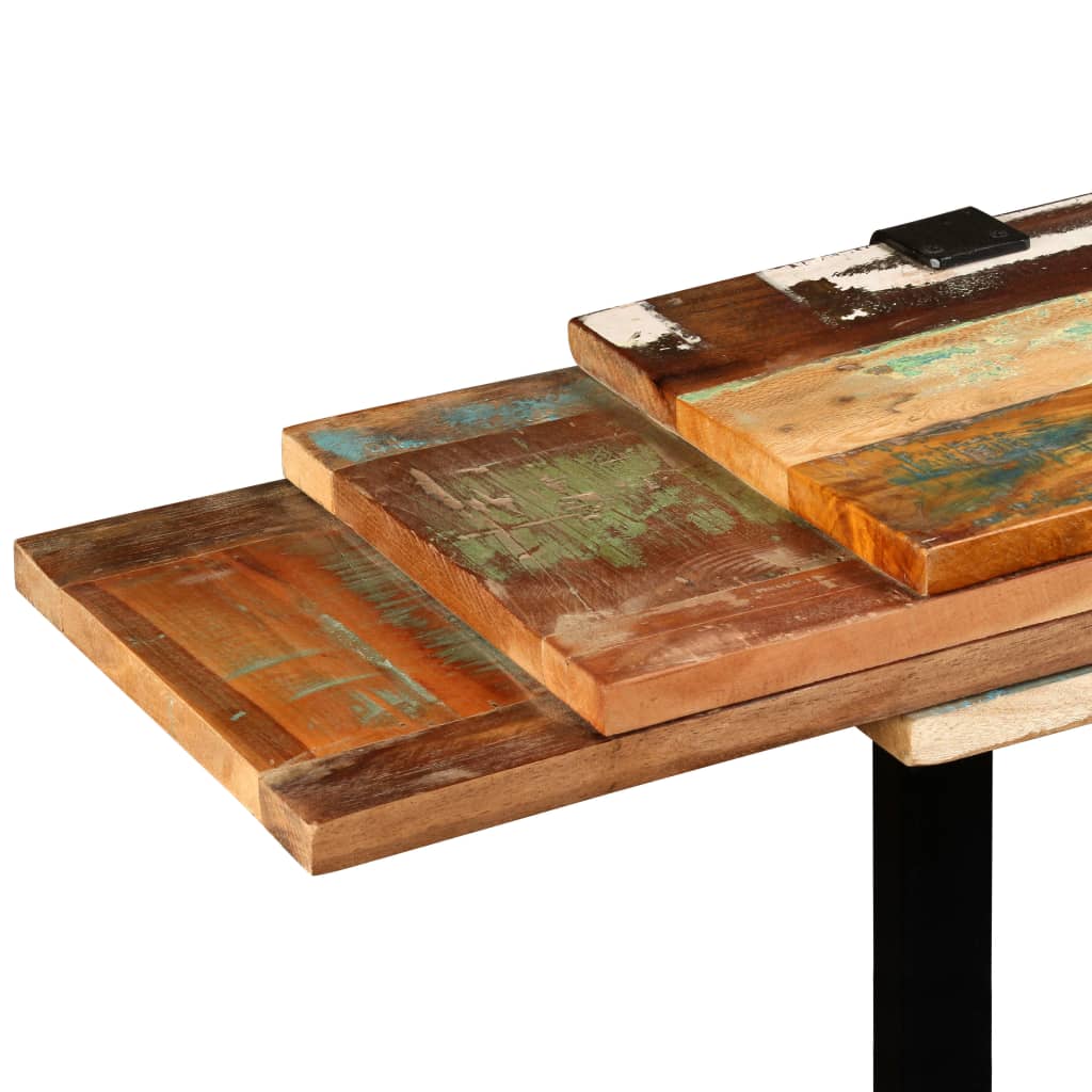 Wandtafel verstelbaar massief gerecycled hout