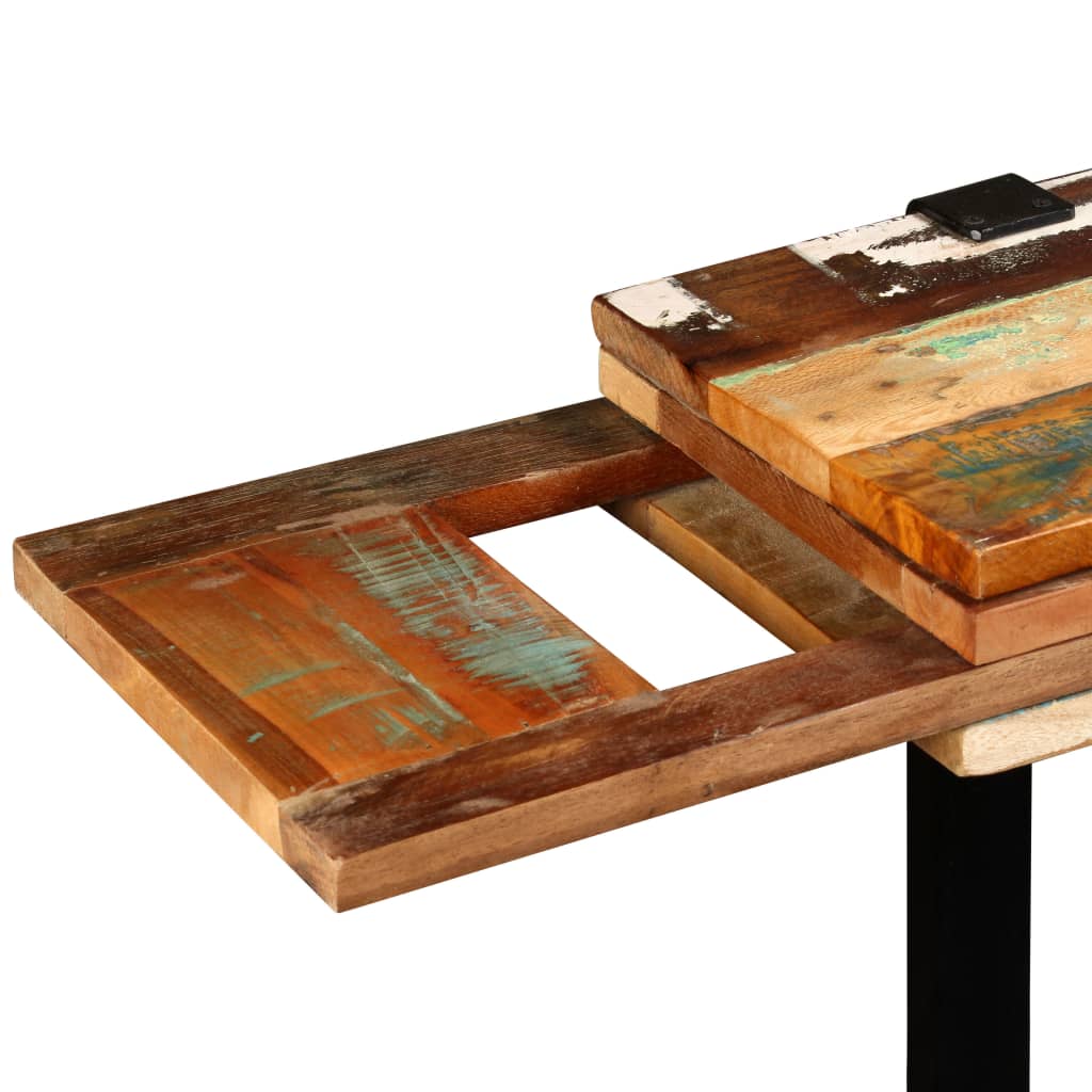 Wandtafel verstelbaar massief gerecycled hout