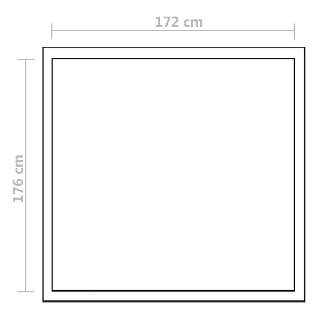 Tuinkas 3,46 M² Versterkt Aluminium 1 190 x 182 x 195 cm