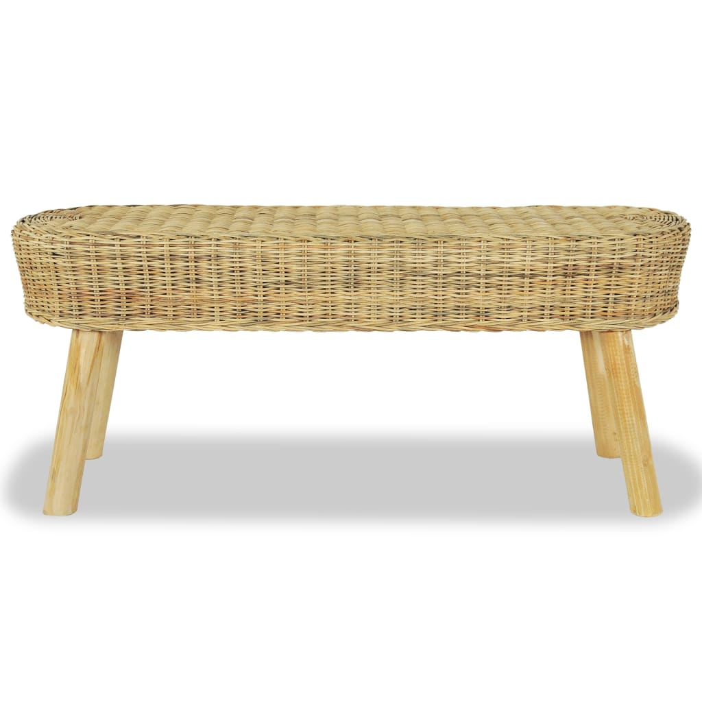 Halbankje 110X35X45 Cm Natuurlijk Rattan