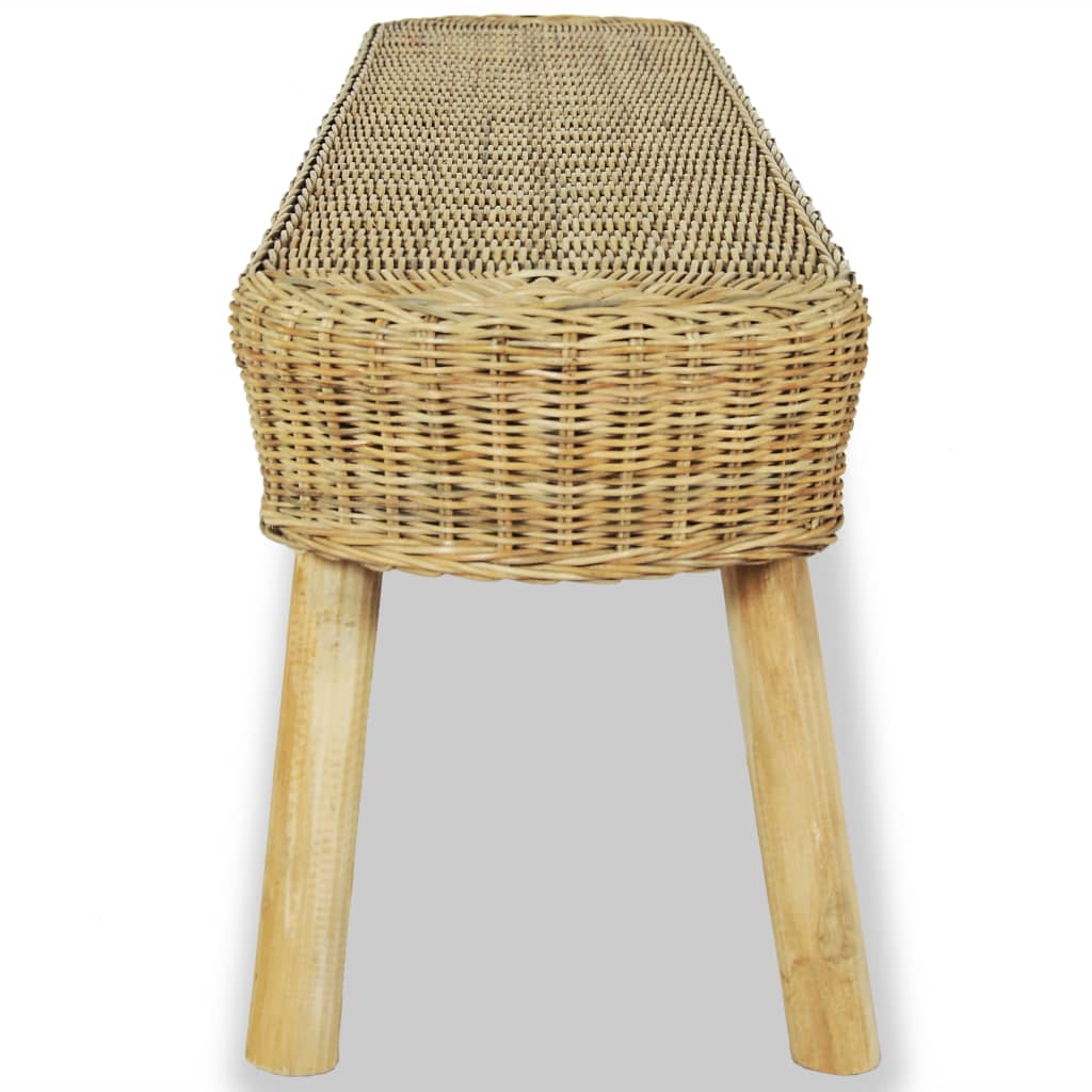 Halbankje 110X35X45 Cm Natuurlijk Rattan