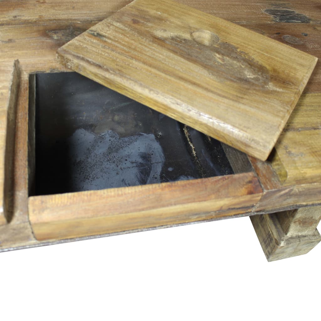Salontafel 90x50x35 cm massief gerecycled hout
