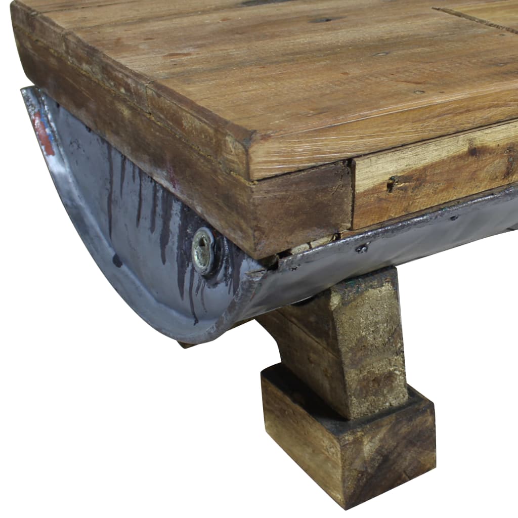 Salontafel 90x50x35 cm massief gerecycled hout