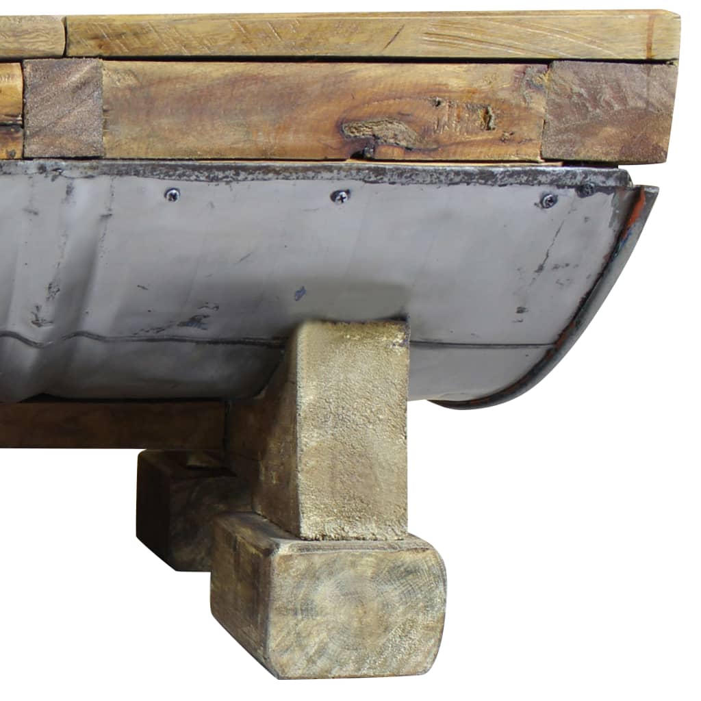 Salontafel 90x50x35 cm massief gerecycled hout