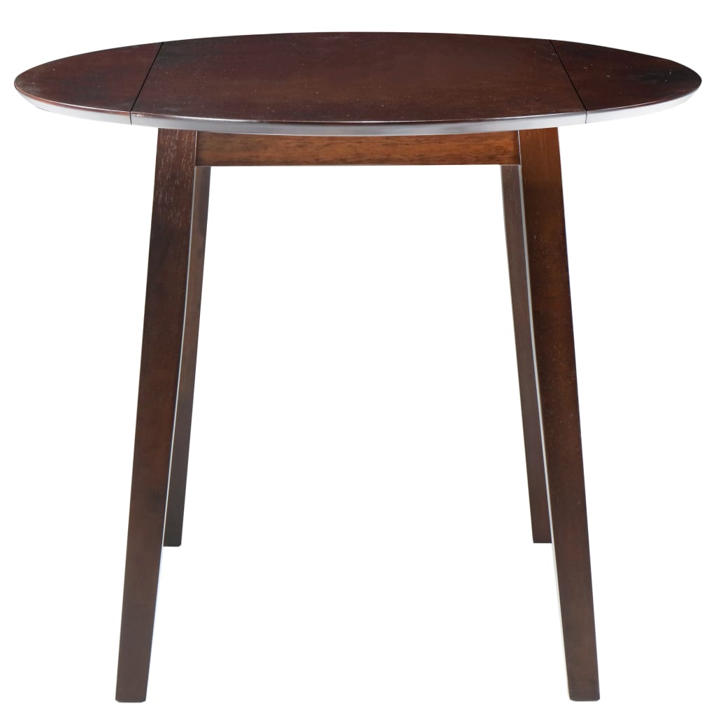 Eettafel Inklapbaar Rond Mdf Bruin Bruin