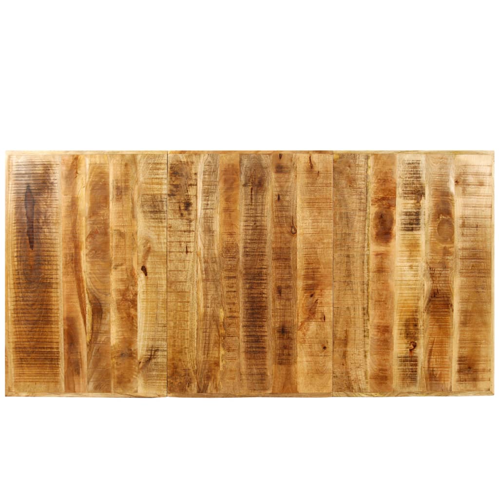 Eettafel 180 Cm Massief Ruw Mangohout Bruin