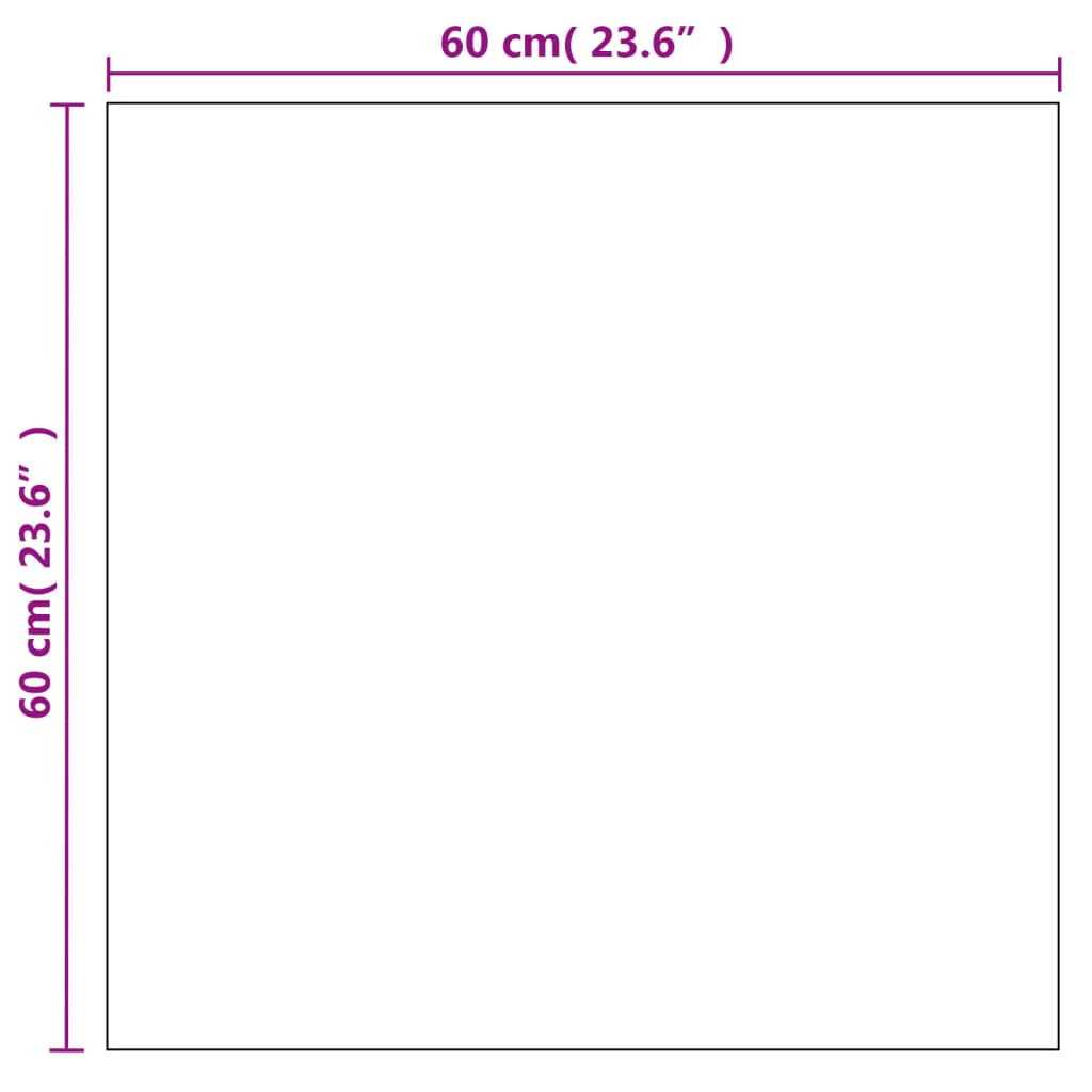 Wandspiegel Vierkant Glas 1 60 x 60 cm zonder LED