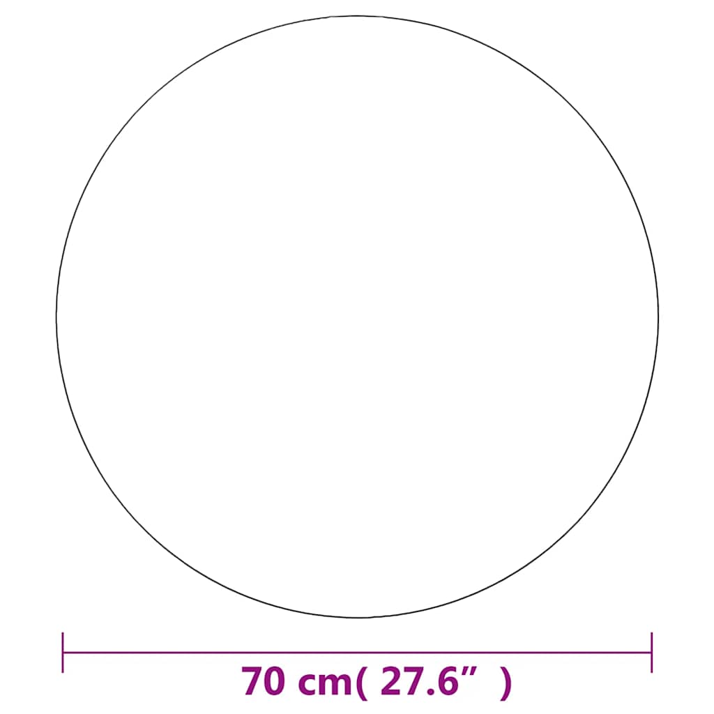 Wandspiegel rond 70 cm glas