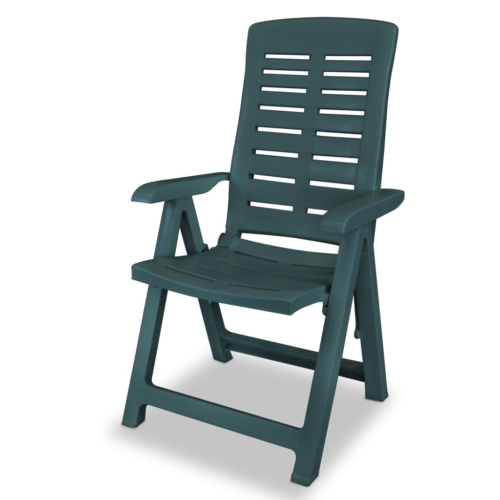Tuinstoelen Verstelbaar Kunststof 2 Groen