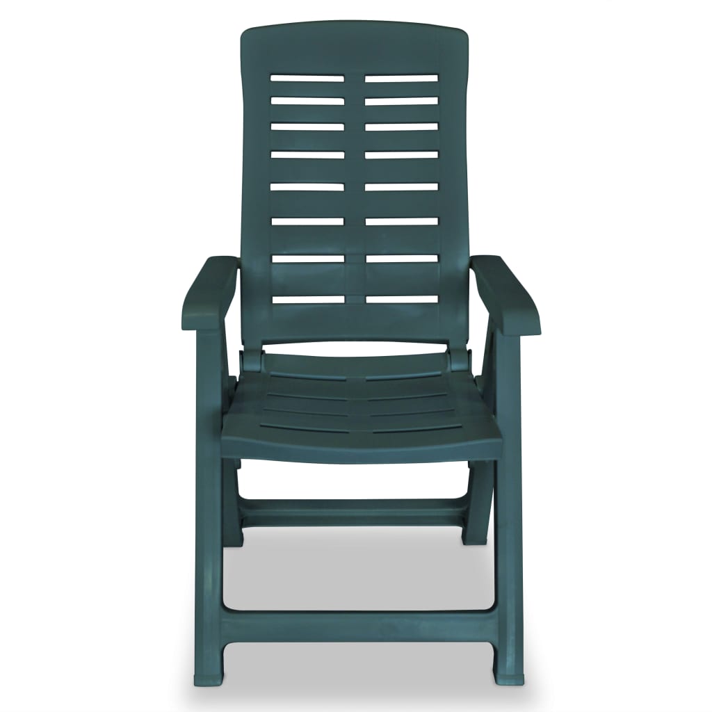 Tuinstoelen Verstelbaar Kunststof 2 Groen