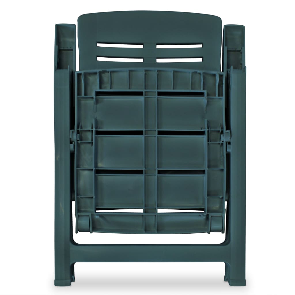 Tuinstoelen Verstelbaar Kunststof 2 Groen