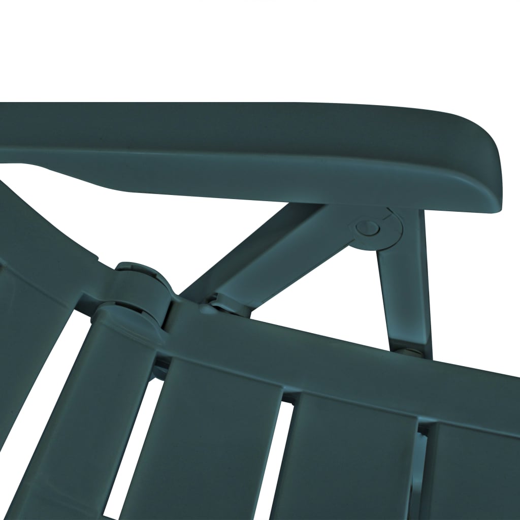 Tuinstoelen Verstelbaar Kunststof 2 Groen