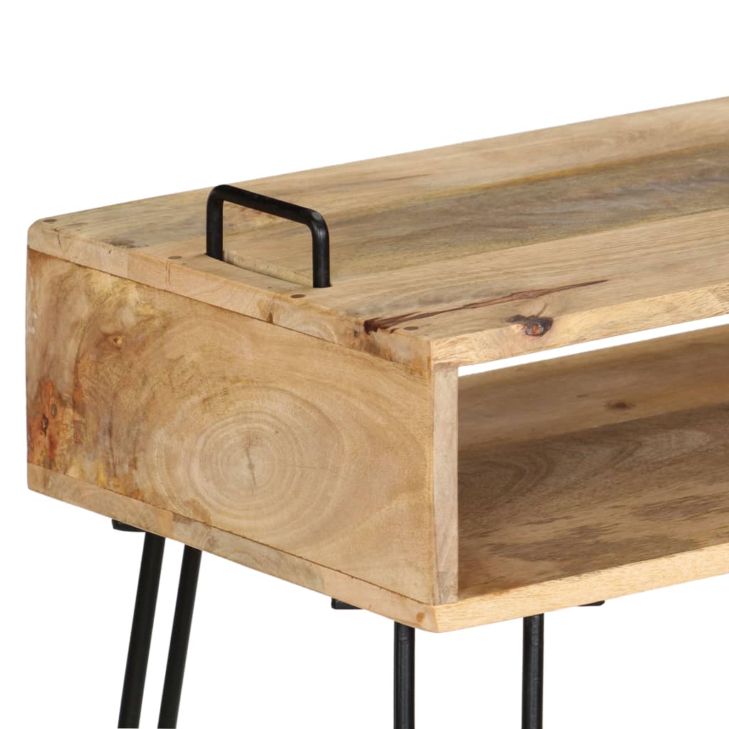 Wandtafel 115x35x76 cm massief mangohout