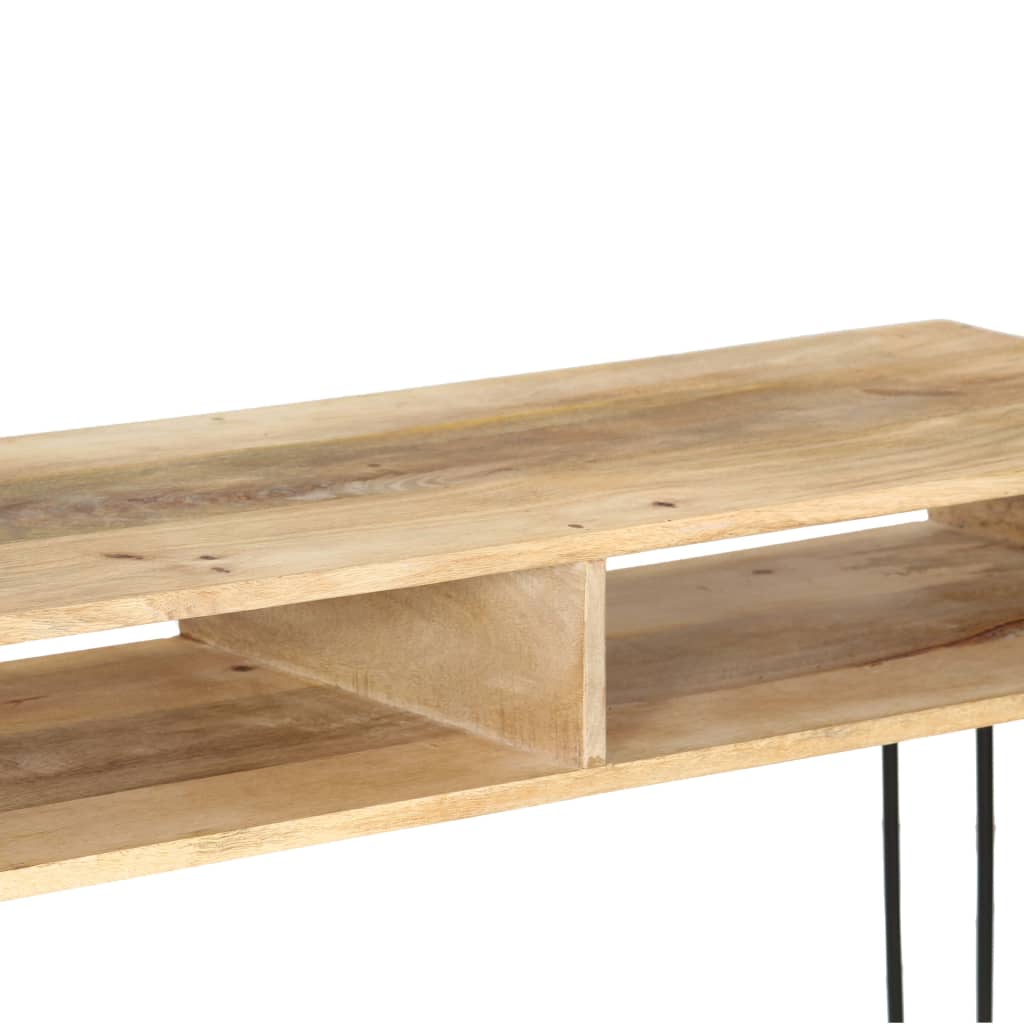 Wandtafel 115x35x76 cm massief mangohout