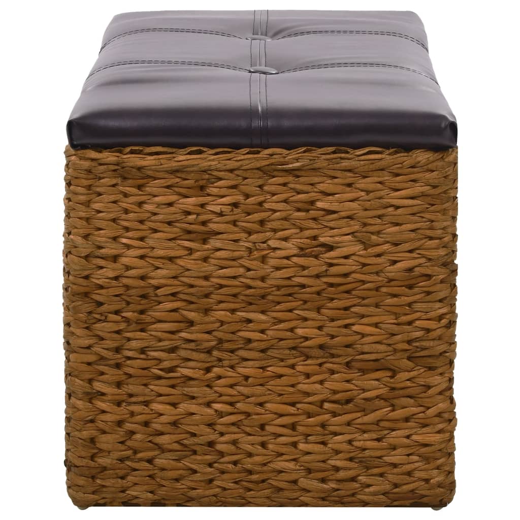 Bankje Met 2 Manden 71X40X42 Cm Zeegras Bruin 71 x 40 x 42 cm