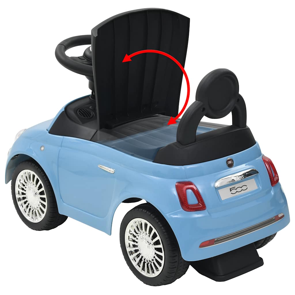 Loopauto Fiat 500 blauw