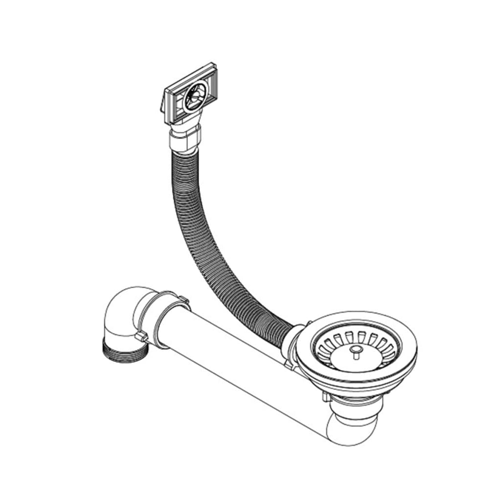 Gootsteen rond enkele bak graniet zwart