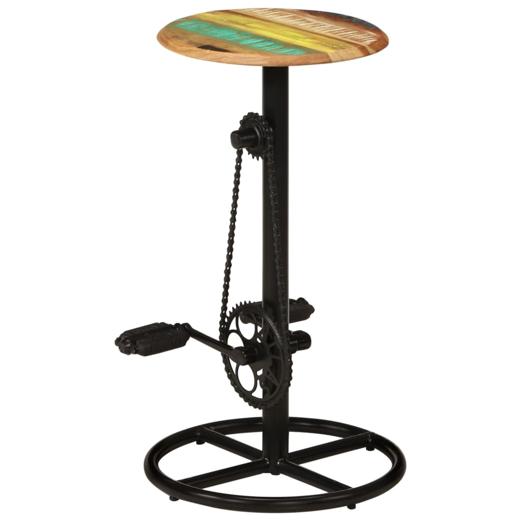 Barkrukken 2 st massief gerecycled hout