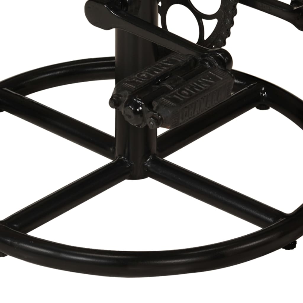 Barkrukken 2 st massief gerecycled hout