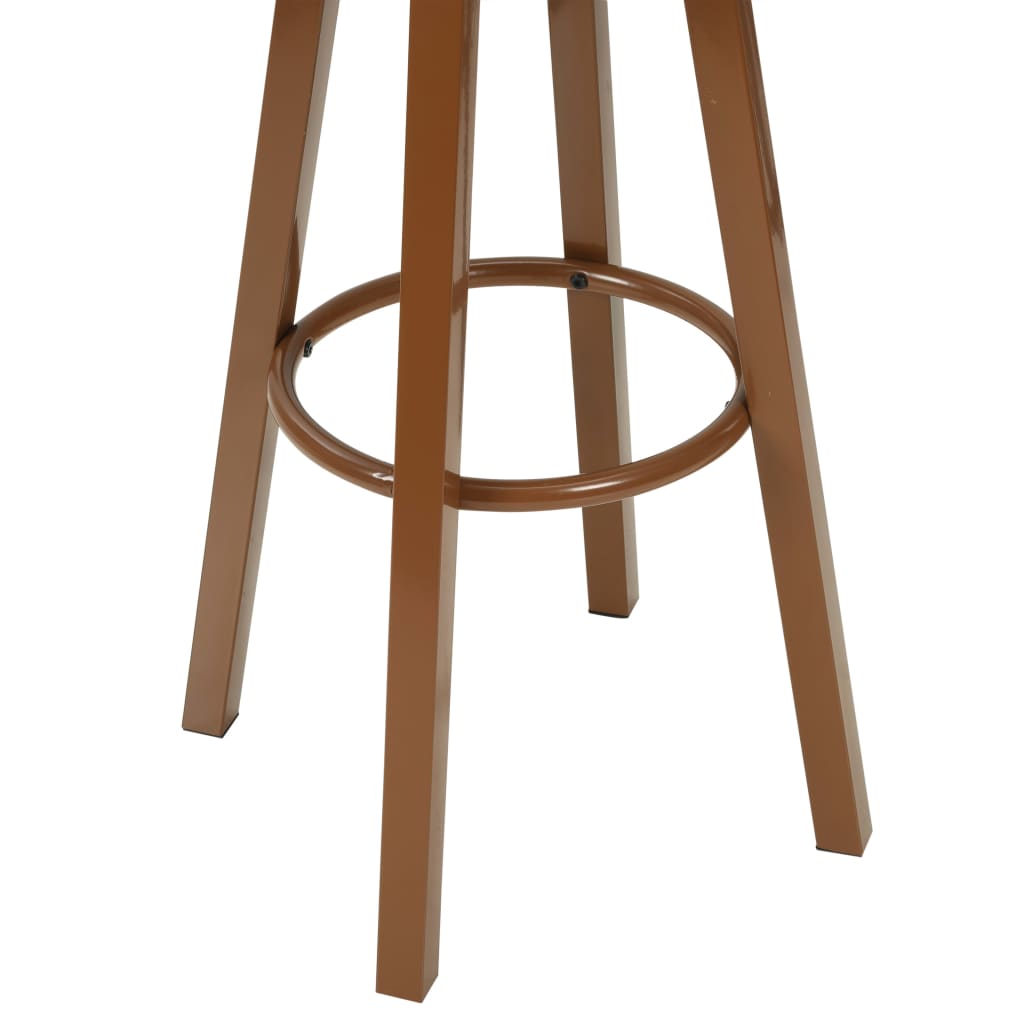 Barstoelen 2 st kunstleer bruin