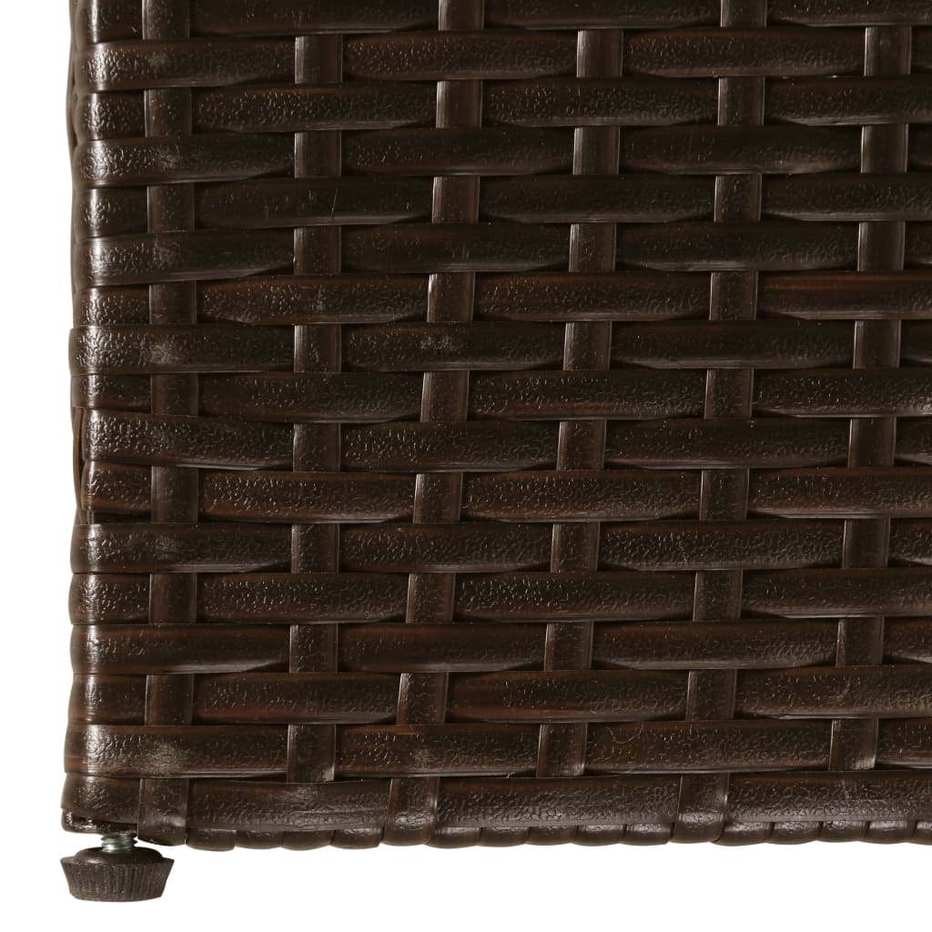 Tuinbox 150X100X100 Cm Poly Rattan Bruin