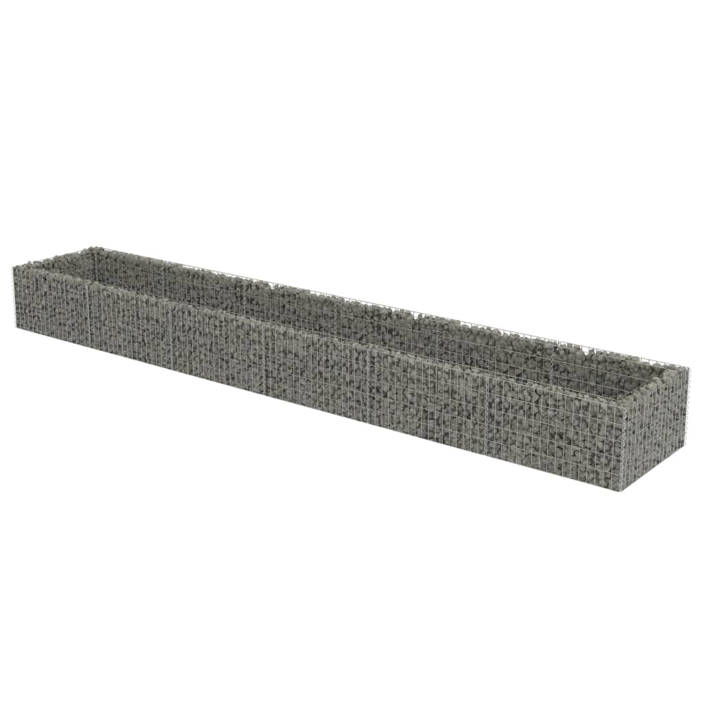 Gabion Plantenbak Verhoogd Gegalvaniseerd Staal 540 x 90 x 50 cm