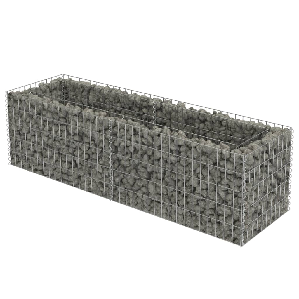 Gabion Plantenbak Verhoogd Gegalvaniseerd Staal 180 x 50 x 50 cm