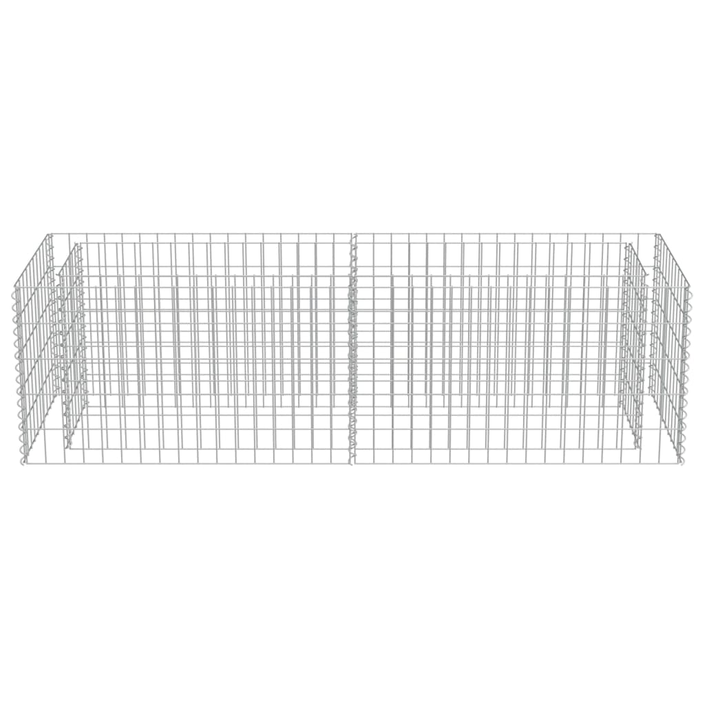 Gabion Plantenbak Verhoogd Gegalvaniseerd Staal 180 x 50 x 50 cm