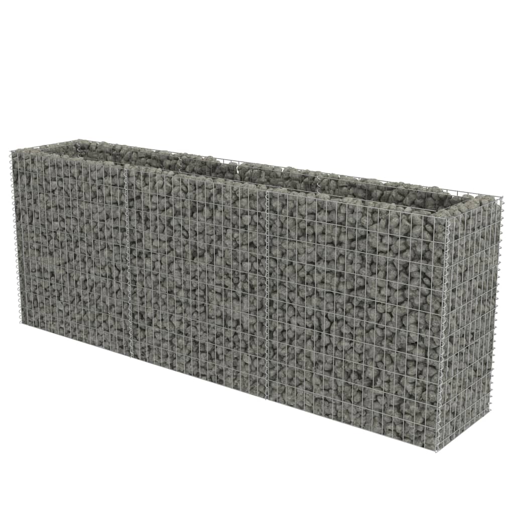 Gabion Plantenbak Verhoogd Gegalvaniseerd Staal 270 x 50 x 100 cm