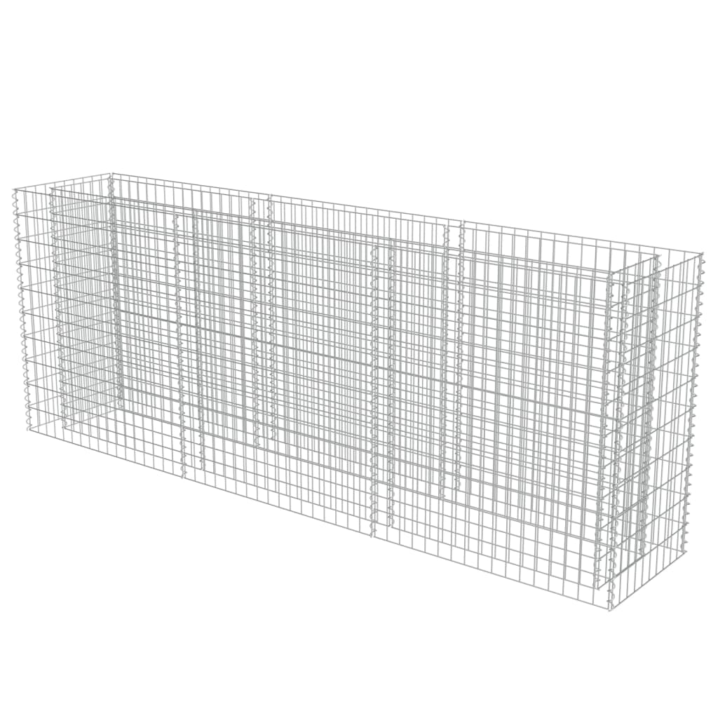 Gabion Plantenbak Verhoogd Gegalvaniseerd Staal 270 x 50 x 100 cm