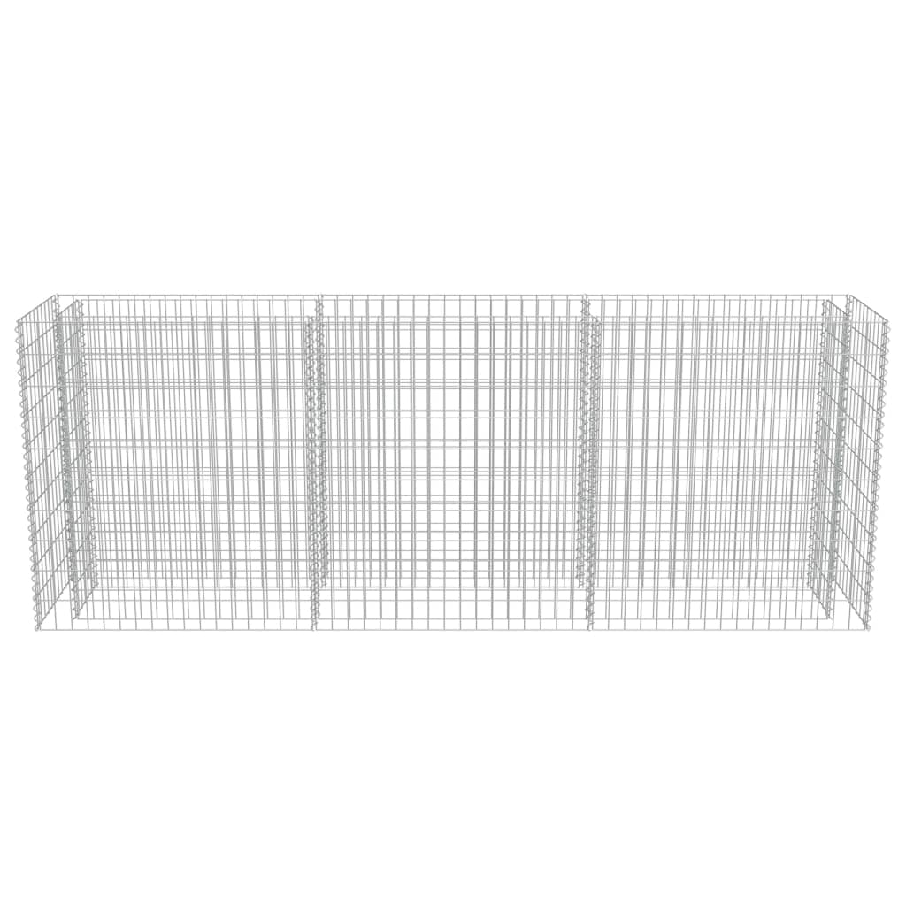 Gabion Plantenbak Verhoogd Gegalvaniseerd Staal 270 x 50 x 100 cm