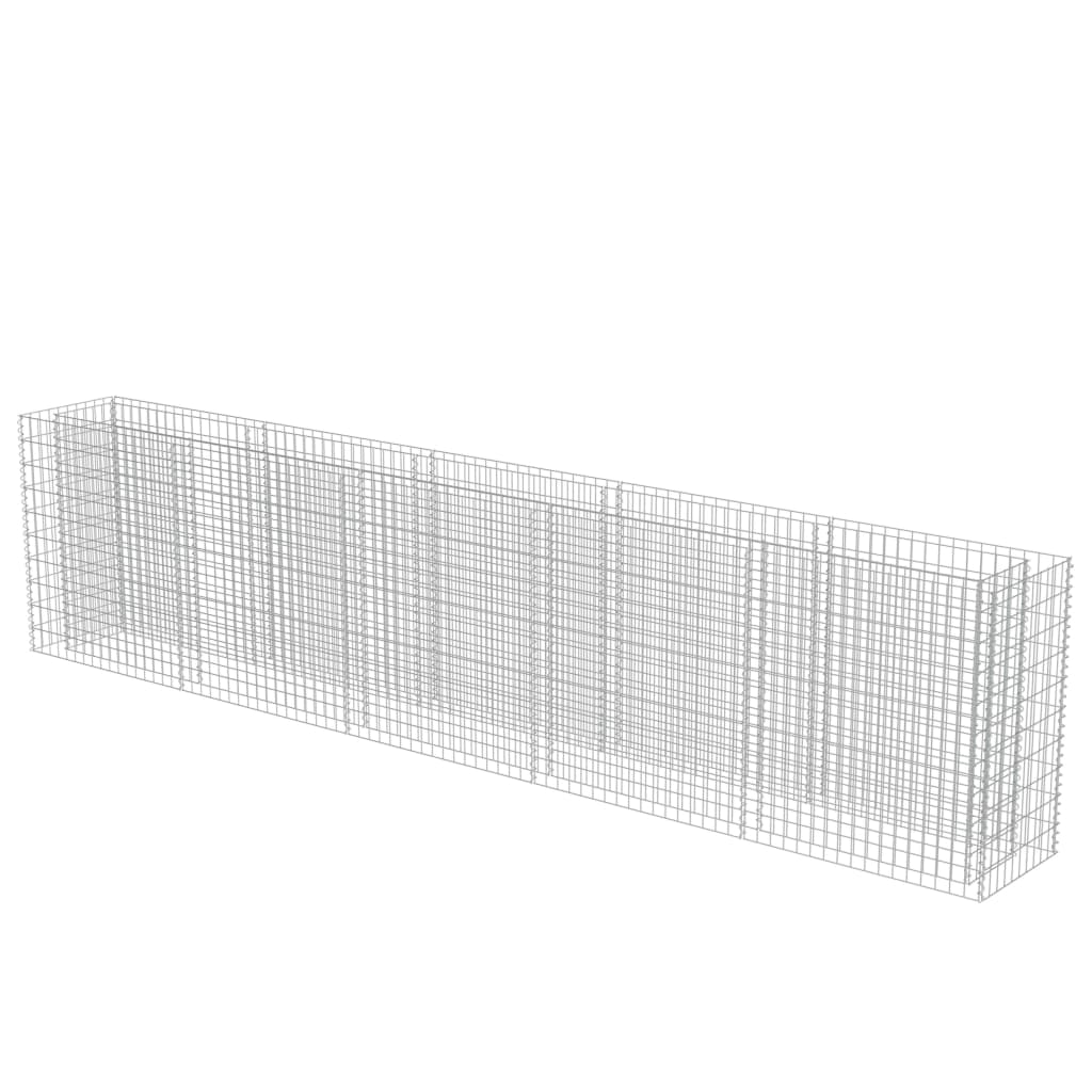 Gabion Plantenbak Verhoogd Gegalvaniseerd Staal 450 x 50 x 100 cm