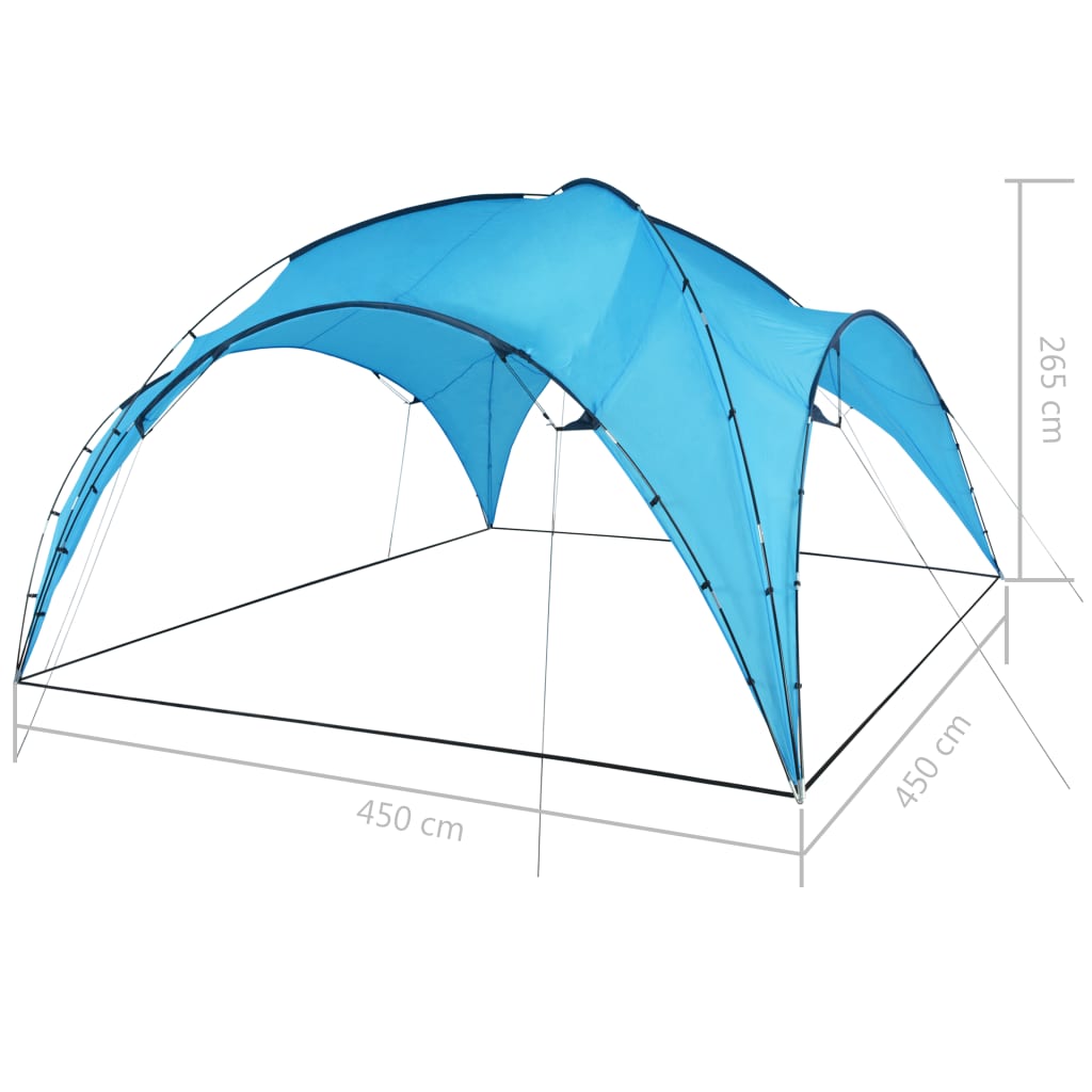 Partytent Boog lichtblauw