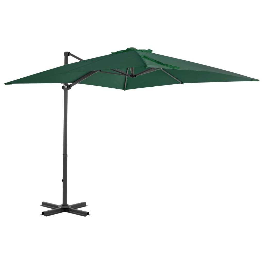 Zweefparasol Met Aluminium Paal 250X250 Cm Groen 250 x 250 cm Lichtgroen