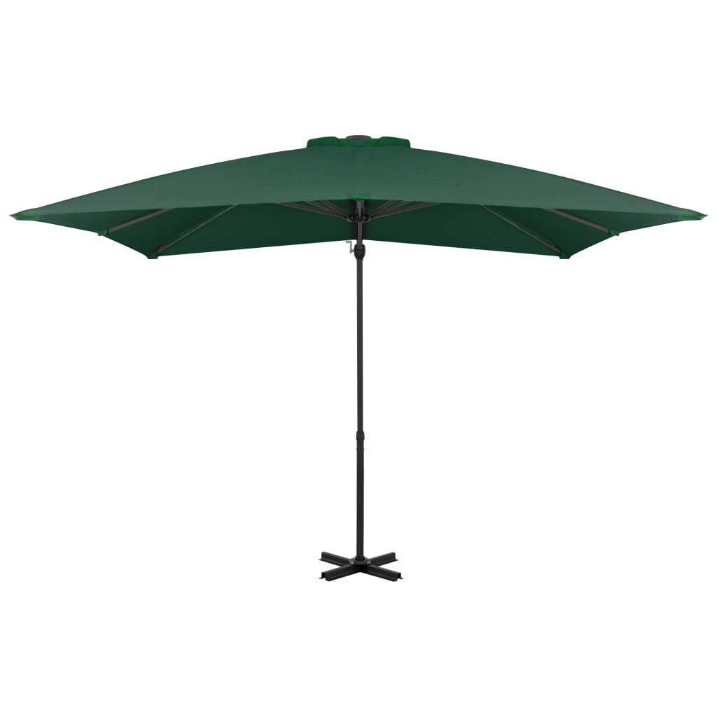 Zweefparasol Met Aluminium Paal 250X250 Cm Groen 250 x 250 cm Lichtgroen