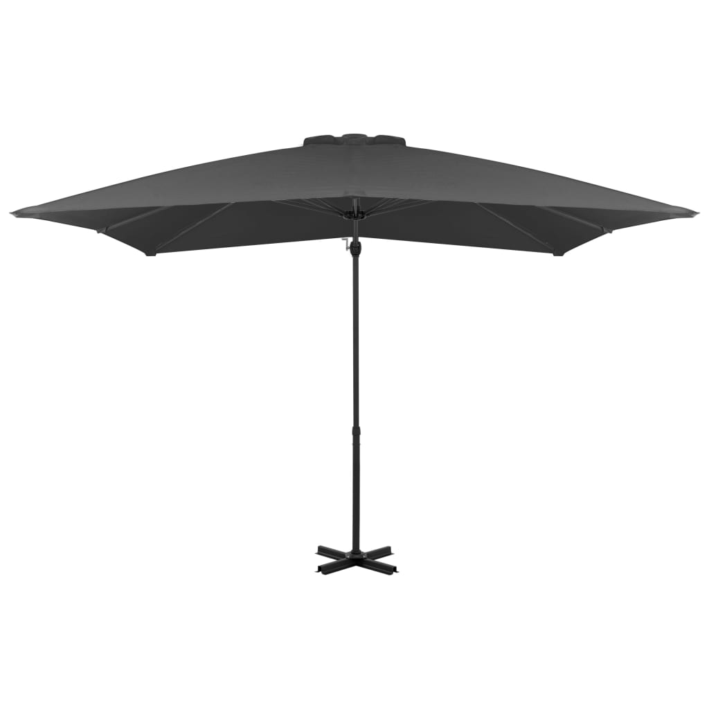 Zweefparasol Met Aluminium Paal 250X250 Cm Antraciet 250 x 250 cm