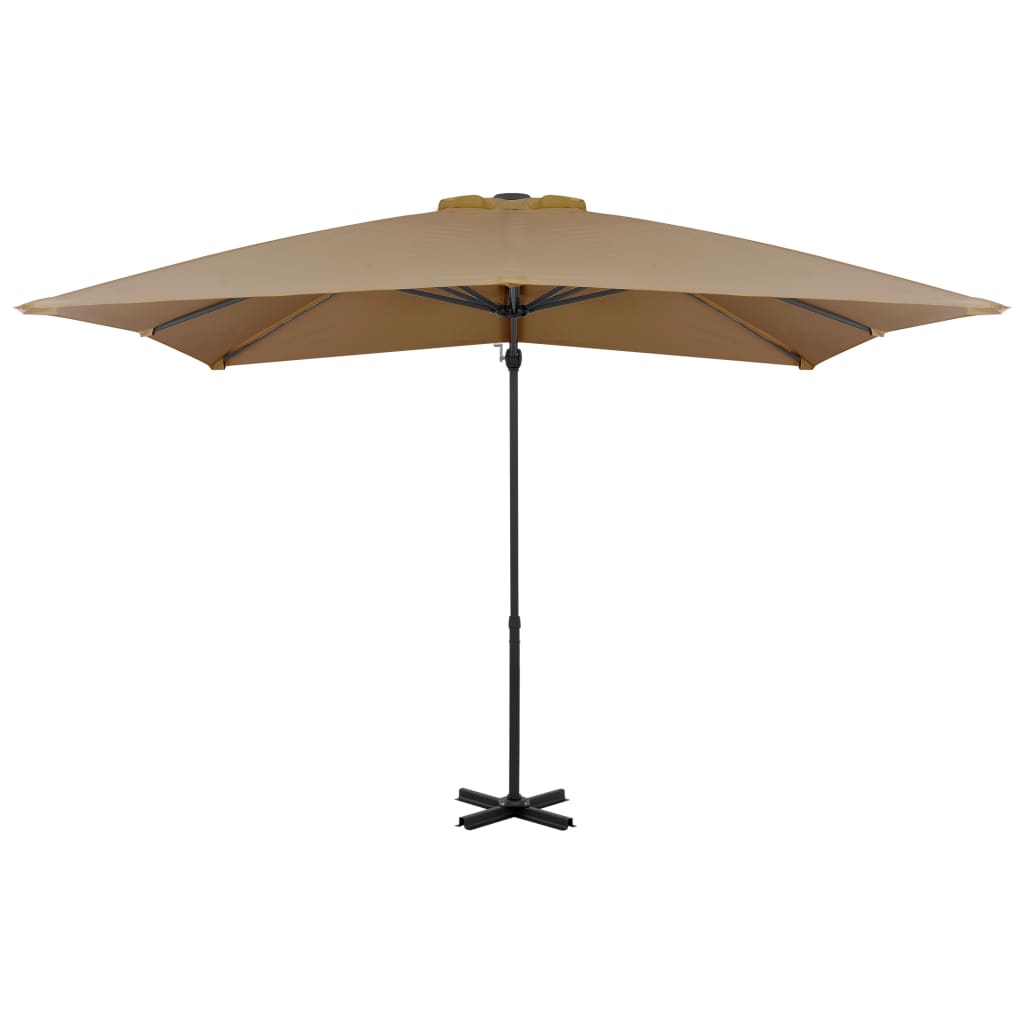 Zweefparasol Met Aluminium Paal 250X250 Cm Taupe 250 x 250 cm