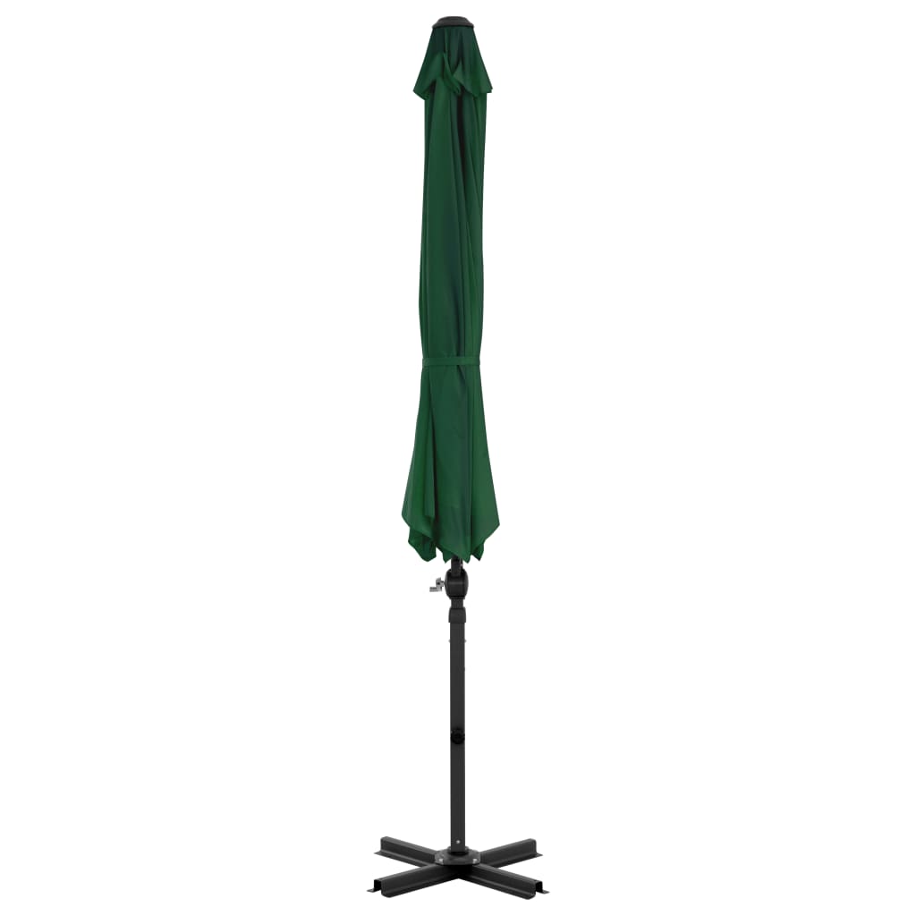 Zweefparasol Met Aluminium Paal 300 Cm Groen 300 x 238 cm Lichtgroen