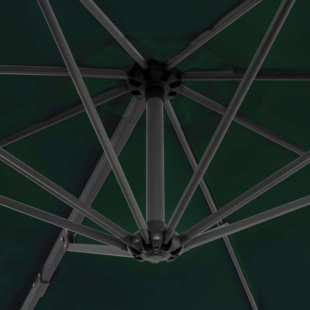 Zweefparasol Met Aluminium Paal 300 Cm Groen 300 x 238 cm Lichtgroen