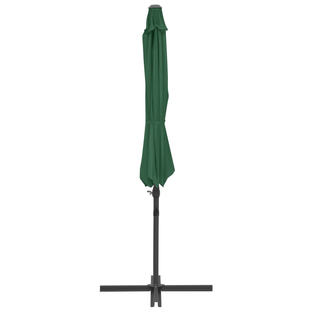 Zweefparasol Met Stalen Paal 300 Cm Groen 300 x 255 cm Lichtgroen