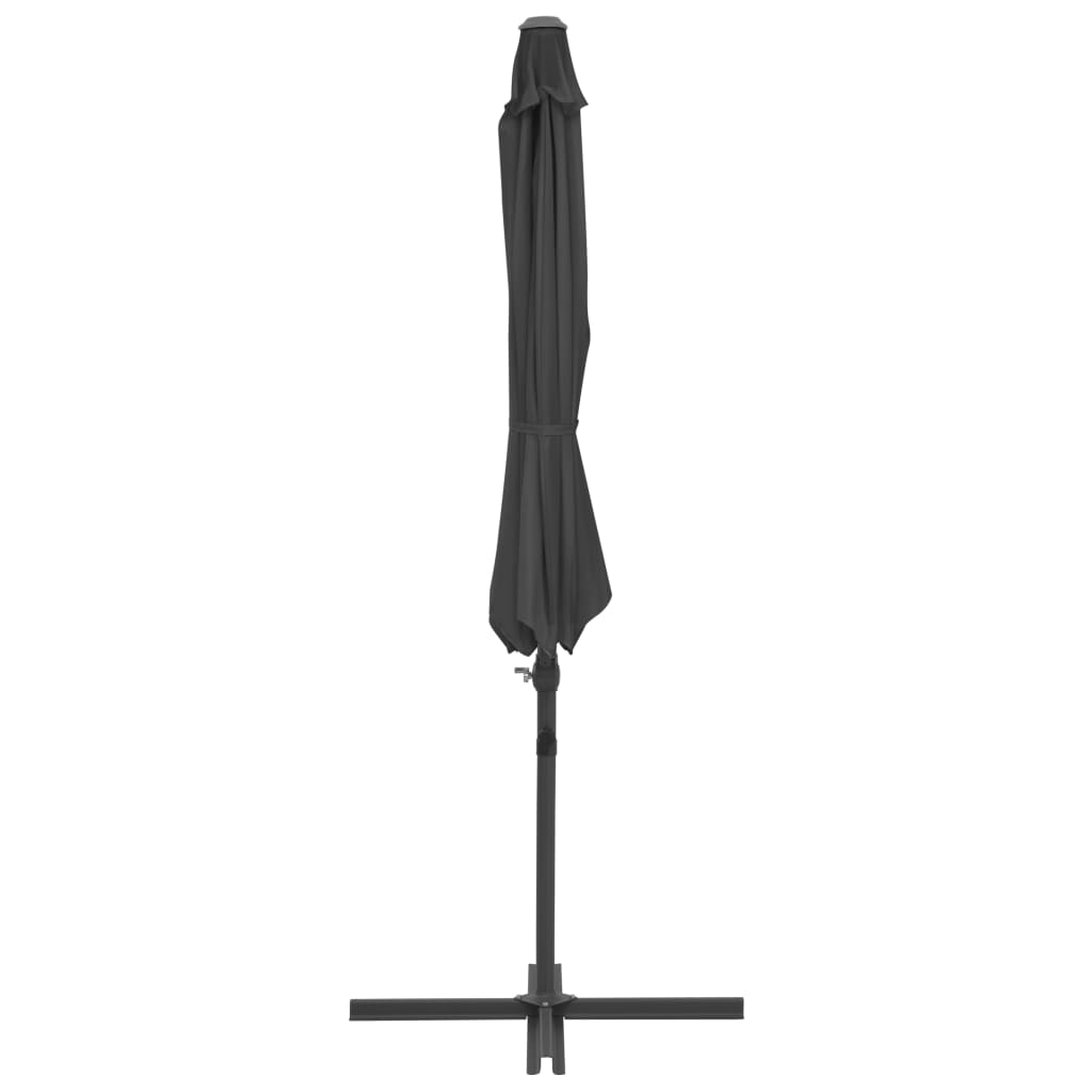 Zweefparasol Met Stalen Paal 300 Cm Antraciet 300 x 255 cm