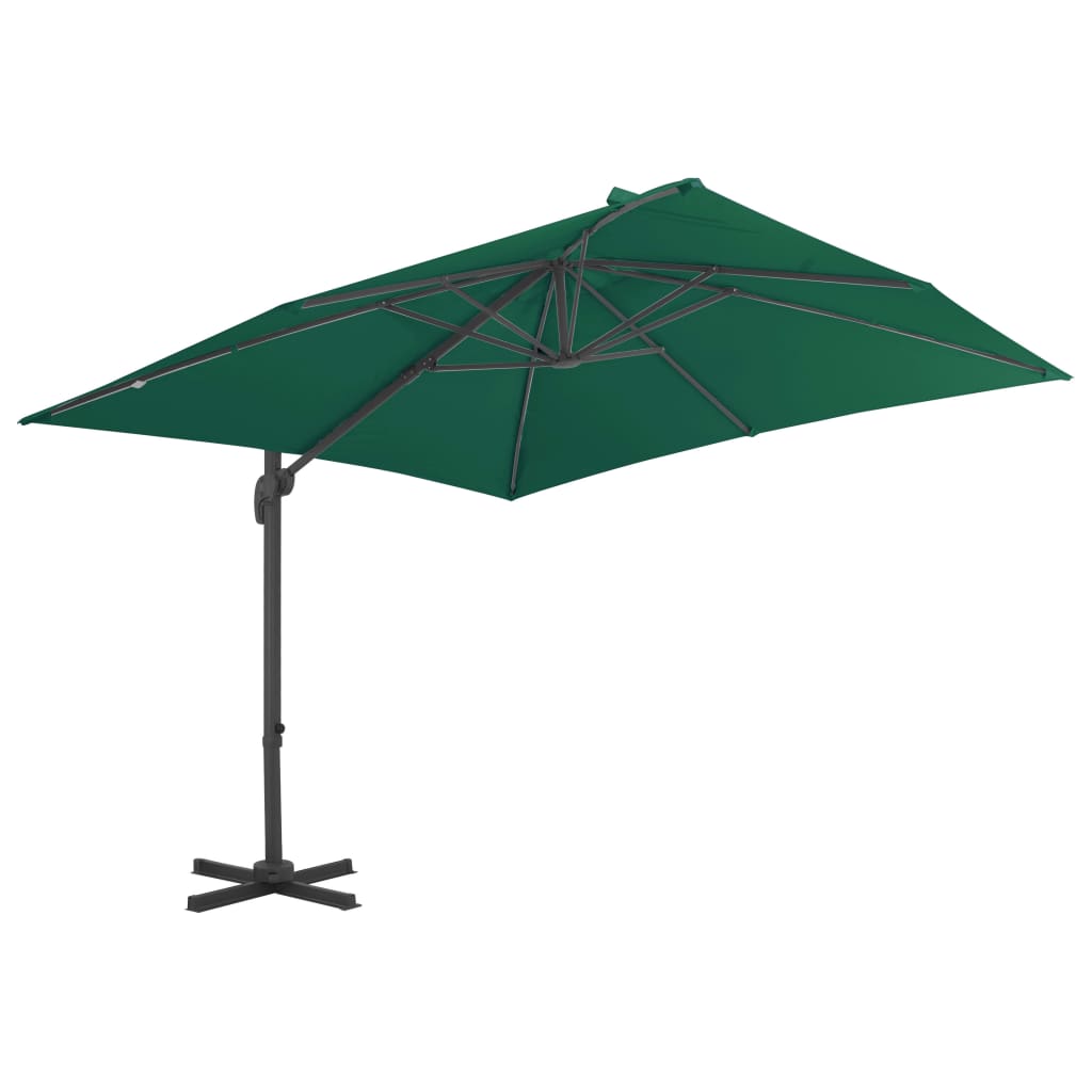 Zweefparasol Met Aluminium Paal 300X300 Cm Groen 300 x 300 cm