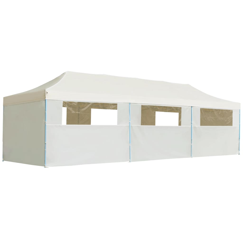 Vouwtent Pop-Up Met 8 Zijwanden 3X9 M Crème