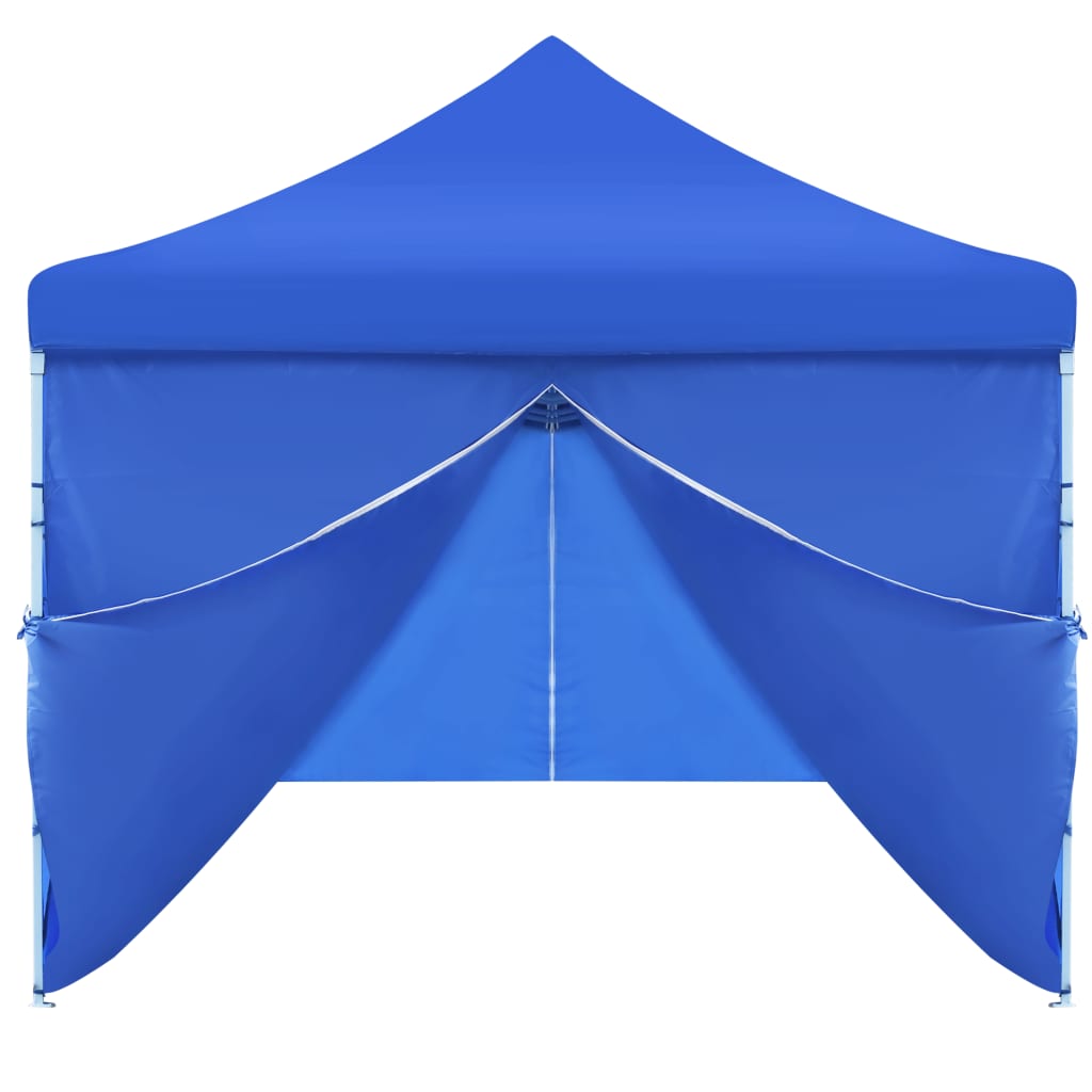 Vouwtent Pop-Up Met 8 Zijwanden 3X9 M Blauw