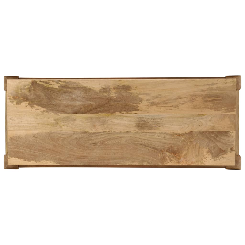 Wandtafel 118x38x76 cm massief mangohout