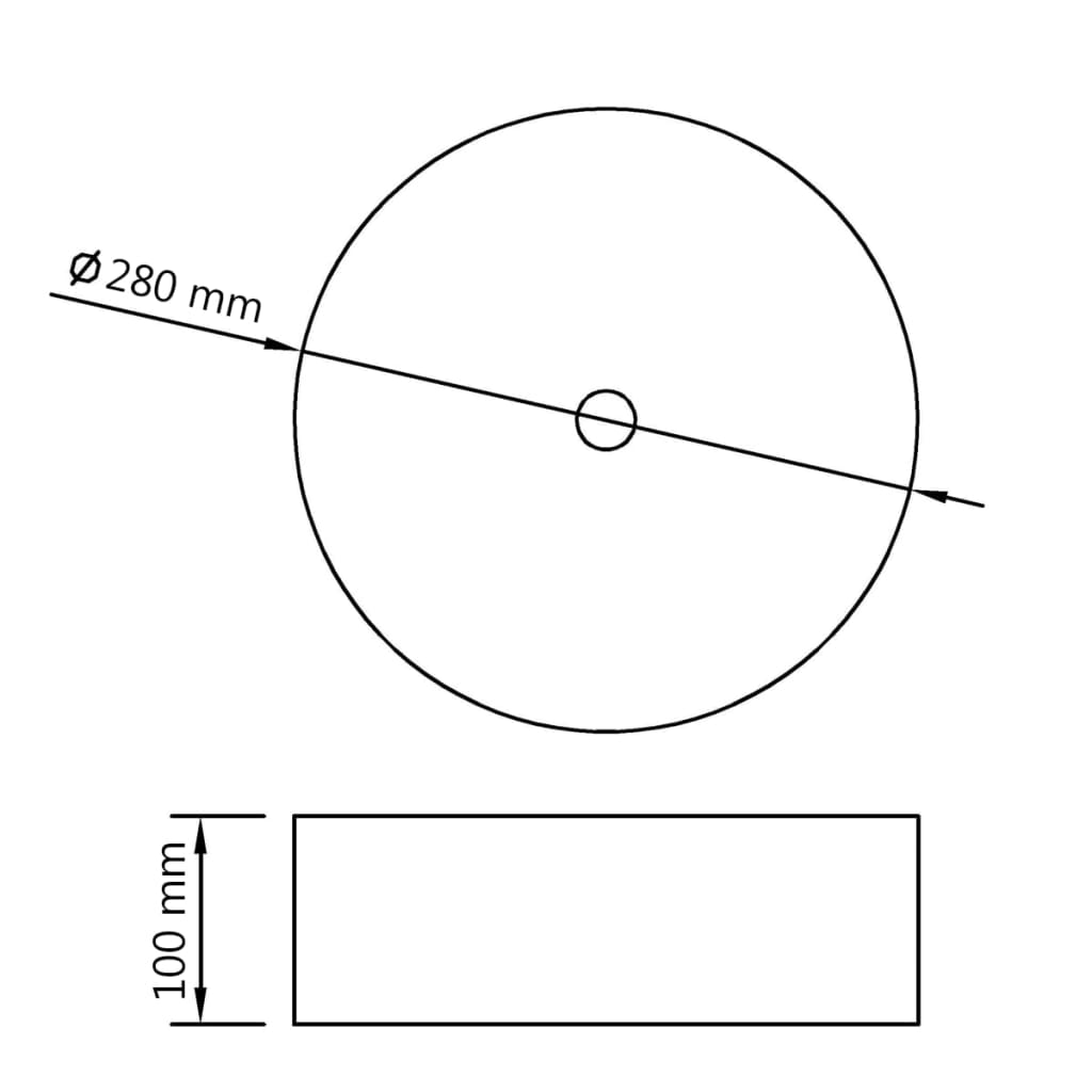 Wastafel Keramiek Kleurig Zilver