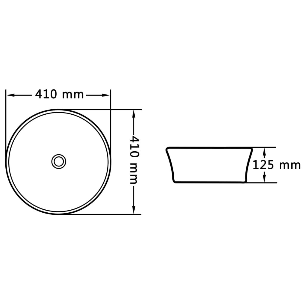 Wastafel 41X12,5 Cm Keramiek