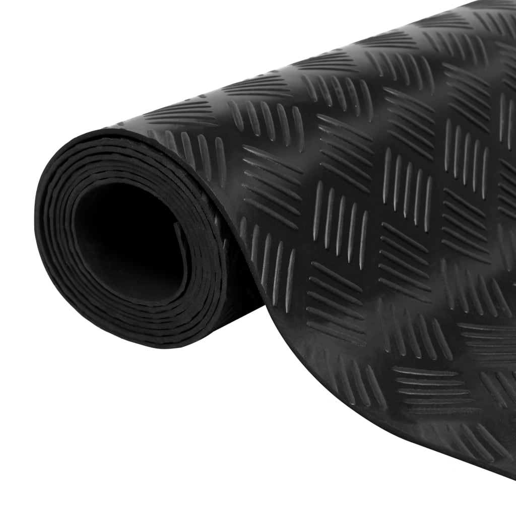 Vloermat anti-slip 3 mm 1,5x2 m rubber ruit