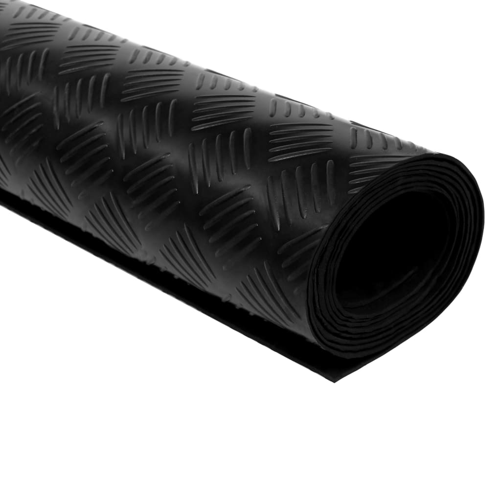 Vloermat anti-slip 3 mm 1,5x2 m rubber ruit